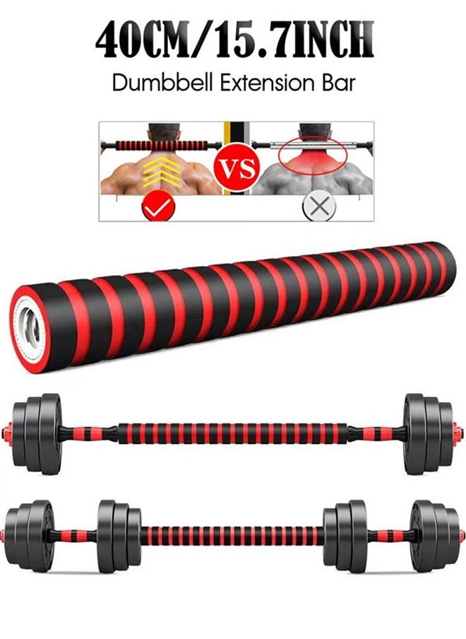 Dumbbell set with adjustable weights 15 kg - with jump rope
