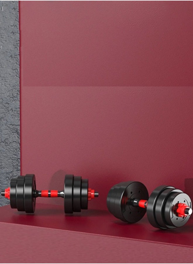 Dumbbell set with adjustable weights 15 kg - with jump rope