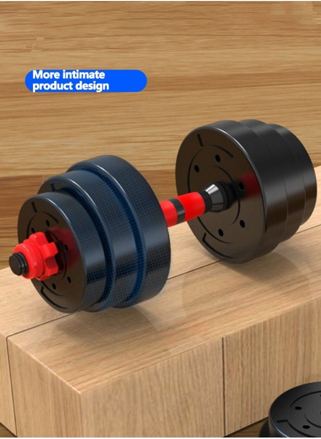 Dumbbell set with adjustable weights 15 kg - with jump rope