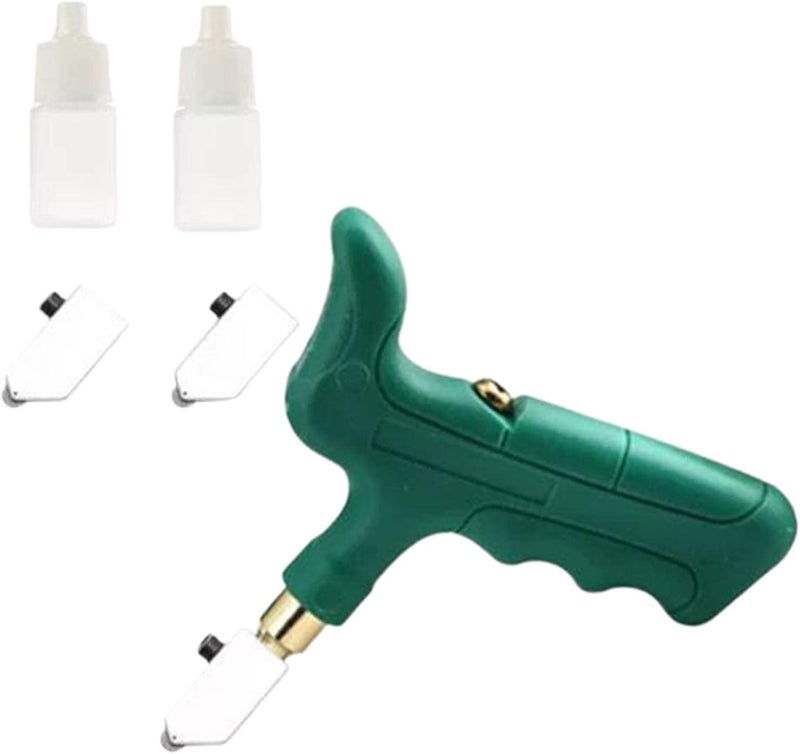 klarako Glass Cutter Hand Tool, Manual Tile Cutter, 2 in 1 Glass Cutting Tool with Glass Breaking Pliers, DIY Tool Kit  Glass Cutter Kit - Image 1