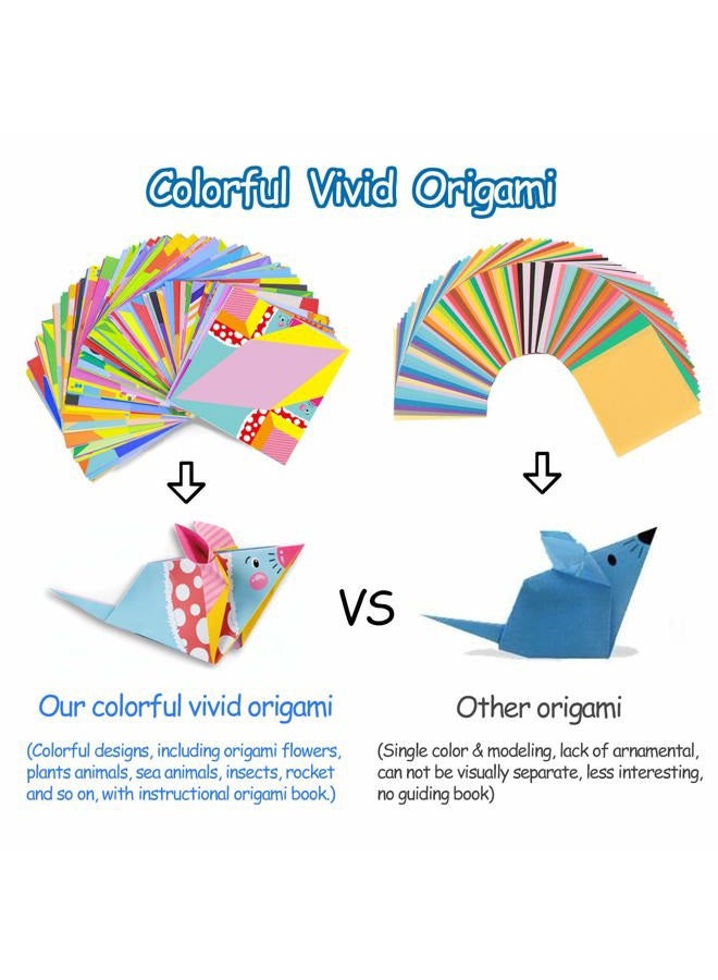 hapray Origami Kit for Kids Ages 5-8 8-12, with Guiding Book, 152 Paper with 72 Patterns, DIY Art and Craft Projects, Beginners Children's Day Gift Boy Girl - Image 3