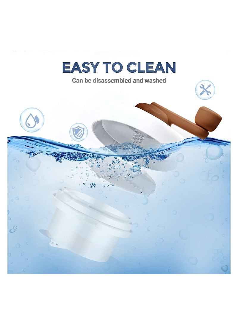 Manual Ice Crusher Slush Machine, Ice Shaver Cocktails, Portable Slushie Machines and Snow Cone Machine with Free Ice Cube Tray, BPA Free for Home Kitchen Resturant Use  - Image 5