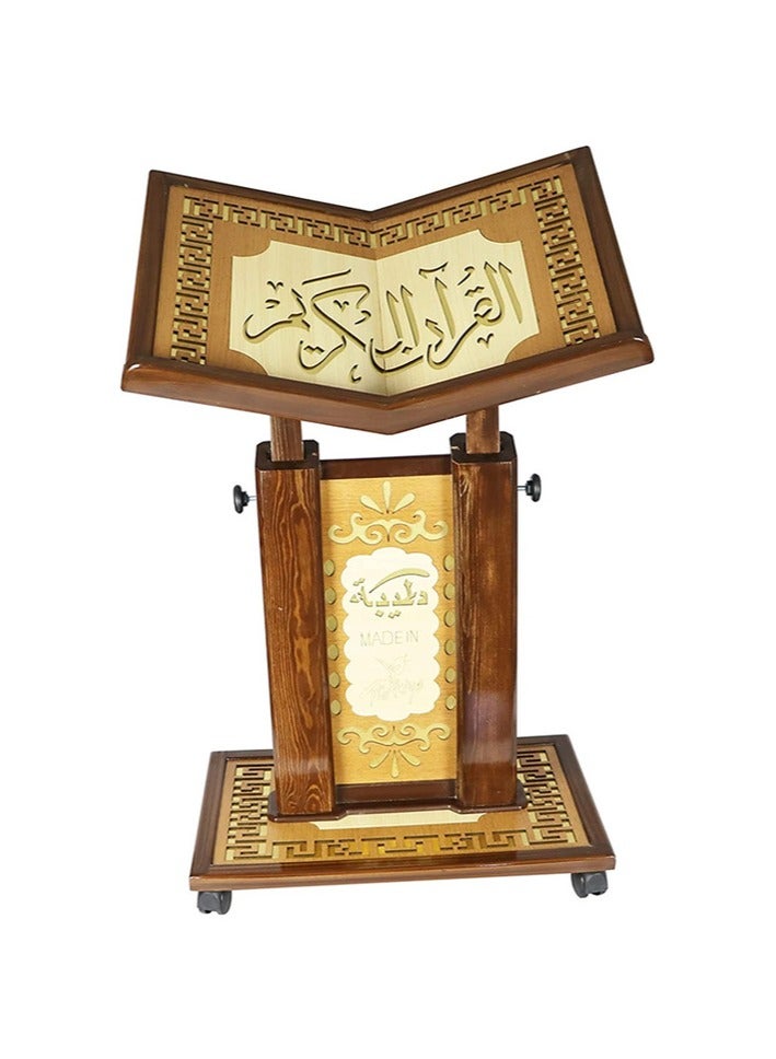 ريبنيو حامل مصحف تركي خشبي محفور بالليزر عالي الجودة حجم كبير جدا  - Image 1