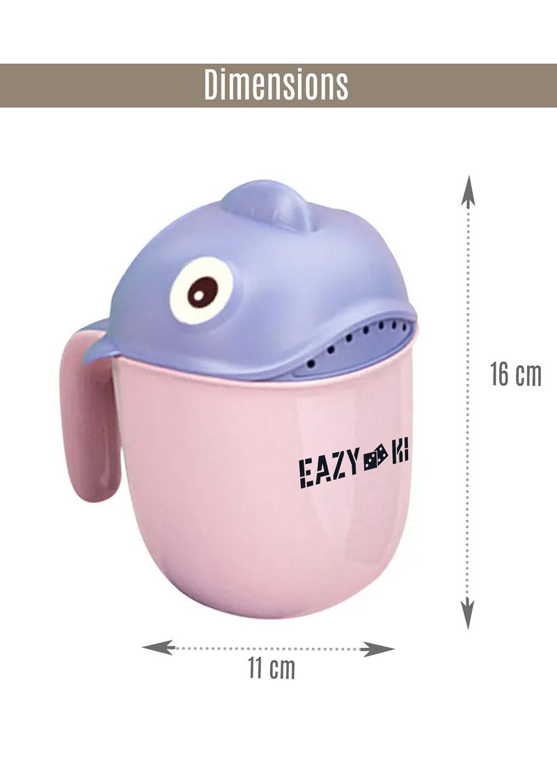 Eazy Kids Baby Head Shampoo Wash Rinse Shower Mug - Pink, 500Ml  - Image 4