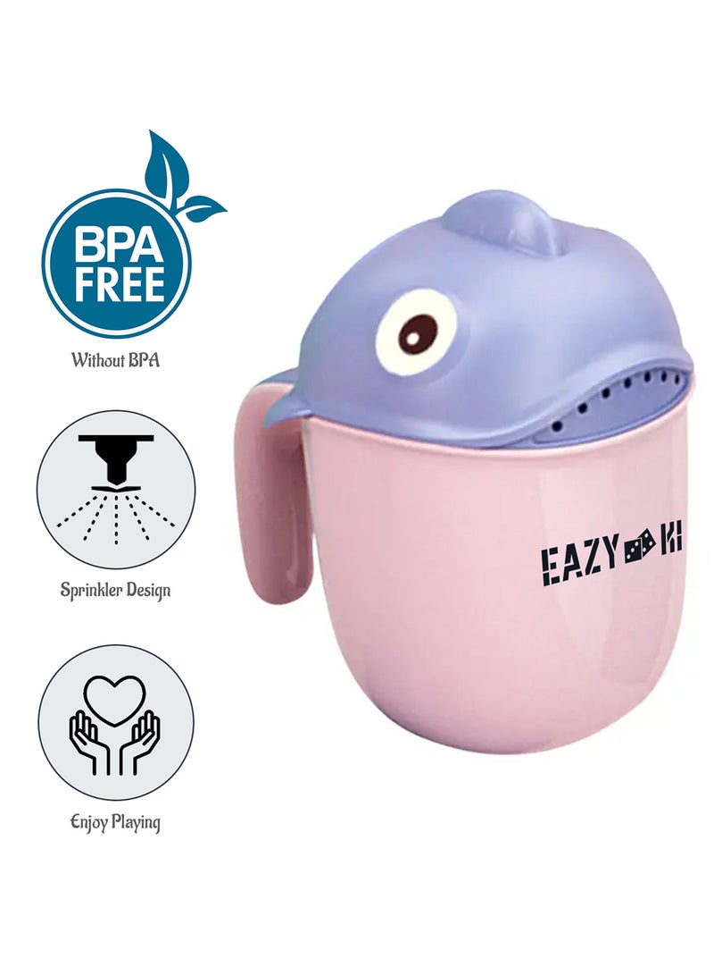 Eazy Kids Baby Head Shampoo Wash Rinse Shower Mug - Pink, 500Ml  - Image 2