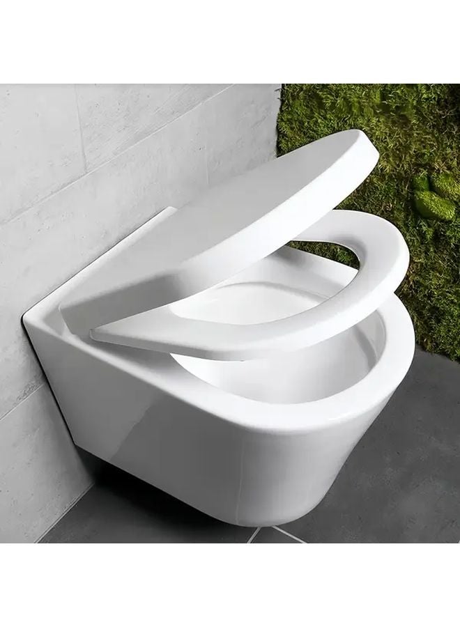 2pcs Adjustable Toilet Seat Quick Release Connecting Seat With Lid And Screws - Image 5