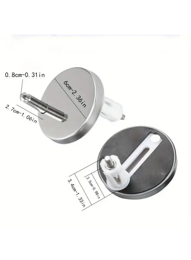 2pcs Adjustable Toilet Seat Quick Release Connecting Seat With Lid And Screws - Image 4