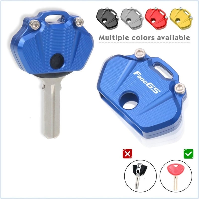 Compatible With BMW F650GS F800GS F800GT F650 F800 GS GT Motorcycle CNC Key Cover Case Shell Keys Protection Keychain Key Case(Gray-F800GS) - Image 2