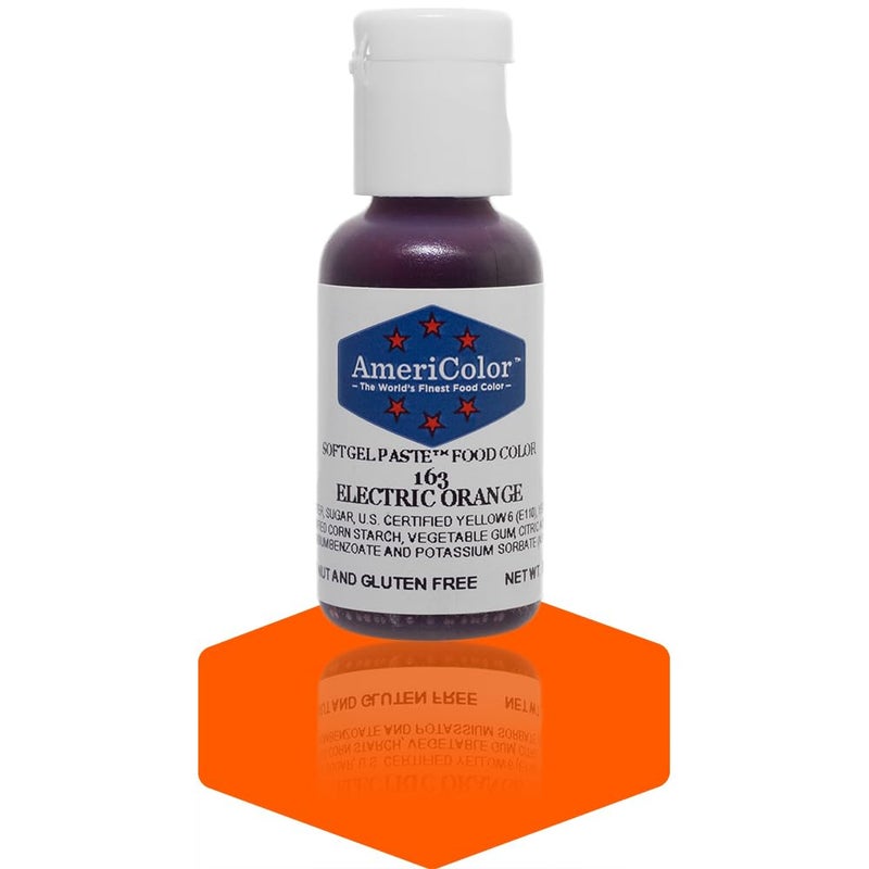 Americolor Soft Gel Paste Food Color 075 Ounce Electric Orange - Image 3