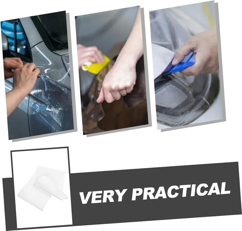 Car Film 20x100cm PVC Paint Protection Adhesive Film for Cars High Temp Resistance Scratch Wear Proof Easy to Apply - Image 4