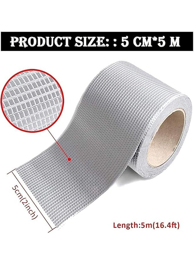 شريط بيوتيل مقاوم للماء، شريط إصلاح تسريب السقف، لسد سطح الشريط المطاطي بيوتيل، تمزق الأنابيب، مقاومة الحرارة -5CM x 5M - Image 2