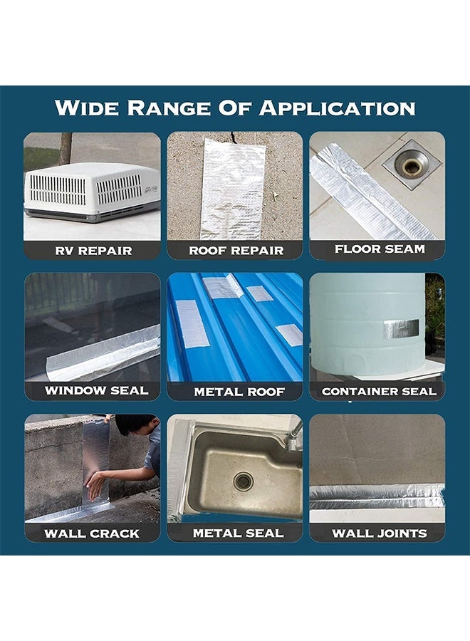 شريط بيوتيل مقاوم للماء، شريط إصلاح تسريب السقف، لسد سطح الشريط المطاطي بيوتيل، تمزق الأنابيب، مقاومة الحرارة -5CM x 5M - Image 5