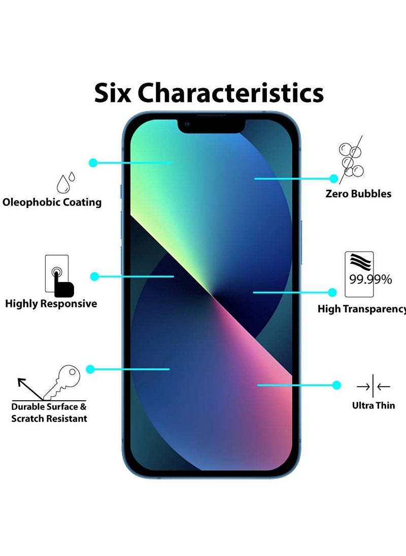 Screen protector iPhone 13 6.1 inch 3D Full Coverage Tempered Glass Screen Protector HD Clear Distinctive High End Protective Film 9H Hardness