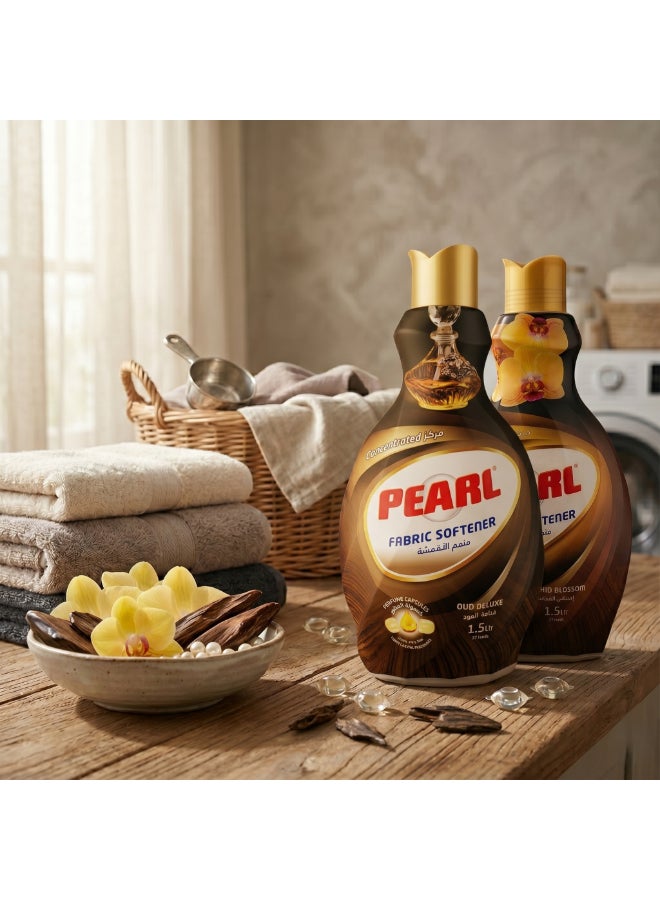 Pearl Fabric Softener Concentrate 2 x 1.5L Promo Pack Oud Deluxe & Orchid Blossom Perfume Capsules Luxury Long Lasting Fragrance 2 x 1.5L, 3 L - Image 5