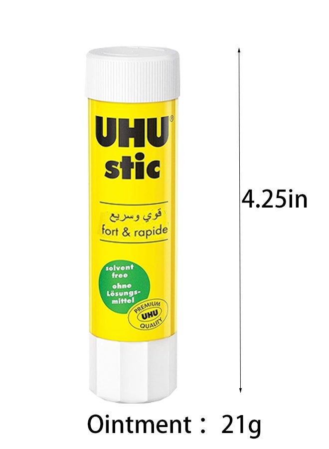يو إتش يو قطعتان عصا غراء شفافة، غراء مكتبي فائق - Image 5