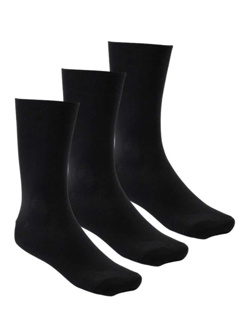 COTTONIL Pack of 3 Cotton Casual Dress Classic Socks for Men  - Image 1