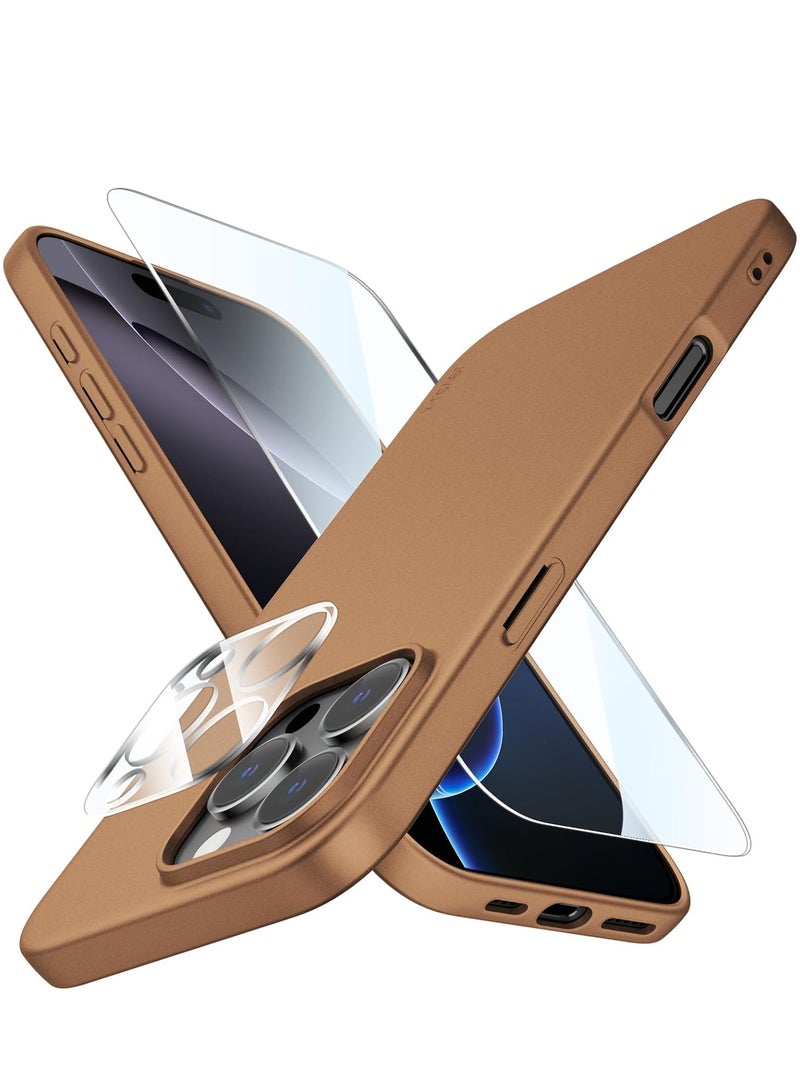 ELTRAZONE Ultra-Thin Matte Titanium iPhone 16 Pro Case with Upgraded Lens & Screen Protectors – Shockproof, Anti-Scratch, Lightweight - Image 1