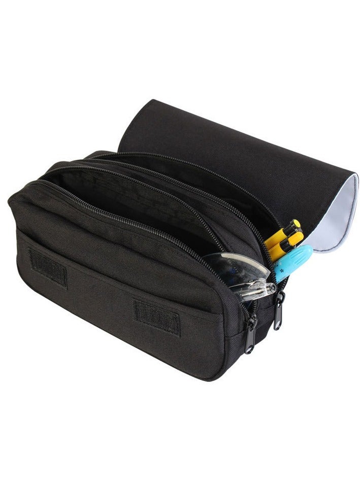 عام حقيبة أقلام رصاص مطبوعة محيطية من Black Myth Wukong لطلاب المدارس الابتدائية والثانوية والمراهقين متعددة الوظائف بطبقة مزدوجة وسعة كبيرة - Image 2