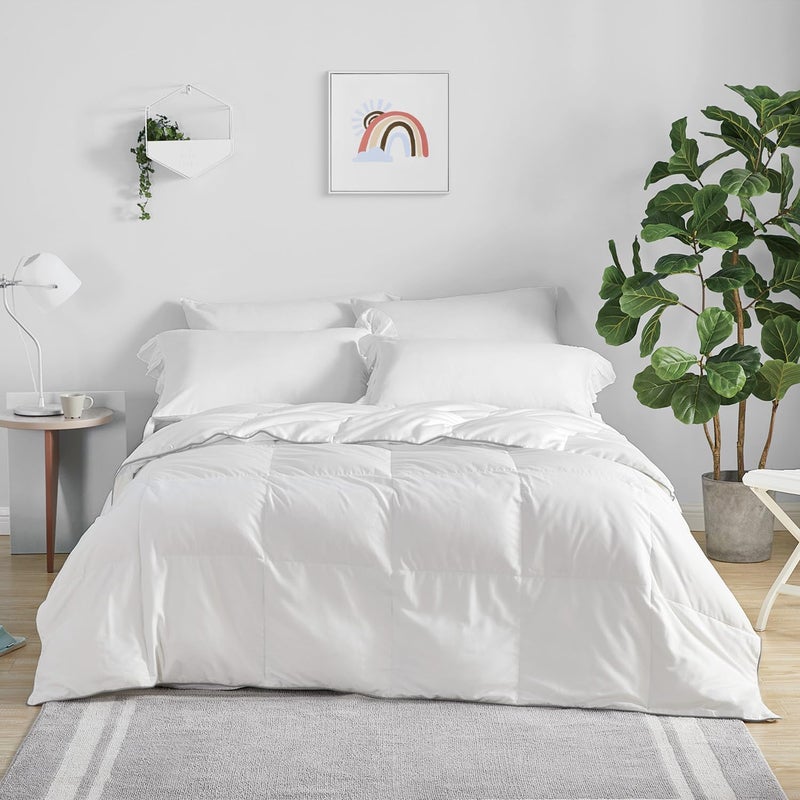 SPXTEX Bedding Duvet Cover Set Cotton Breathable Durable Soft Comfy，White Down Alternative King Comforter - Bedding for Kids, Teens, and Adults - Image 2