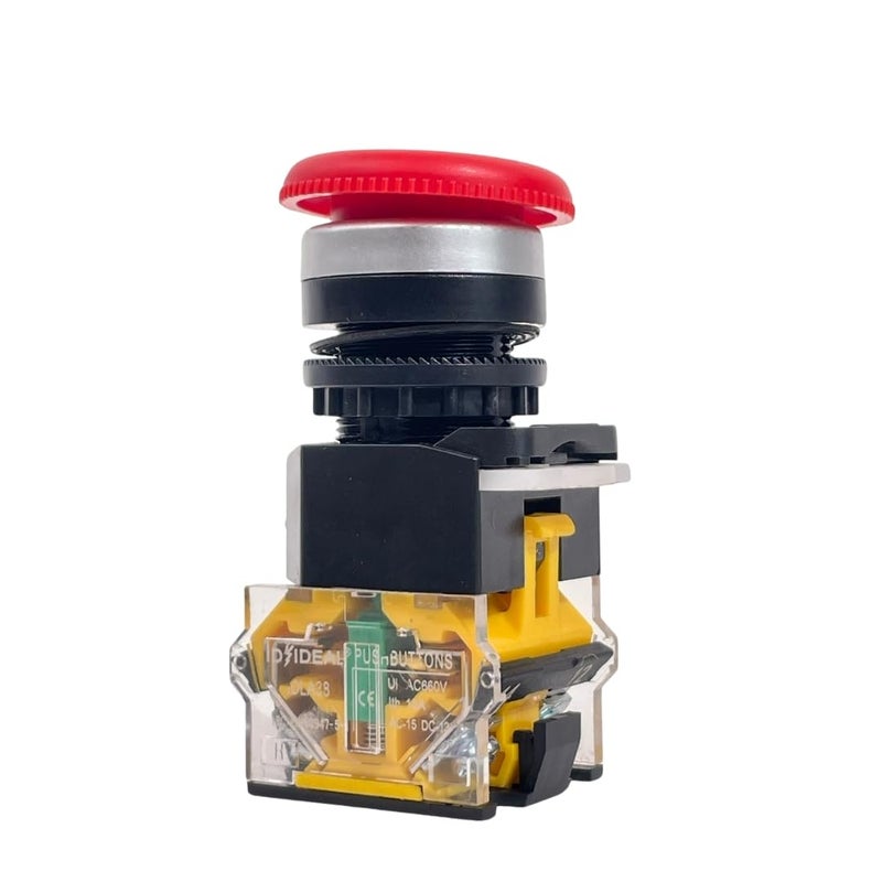 Smartpack SMART PACK Emergency Switch for Packaging of Band Sealer Machines Spare Parts Push Button Safety Switch Emergency Power ShutOff Switch Sealing Machine Push Button Switch Pack of 1 Switch - Image 4