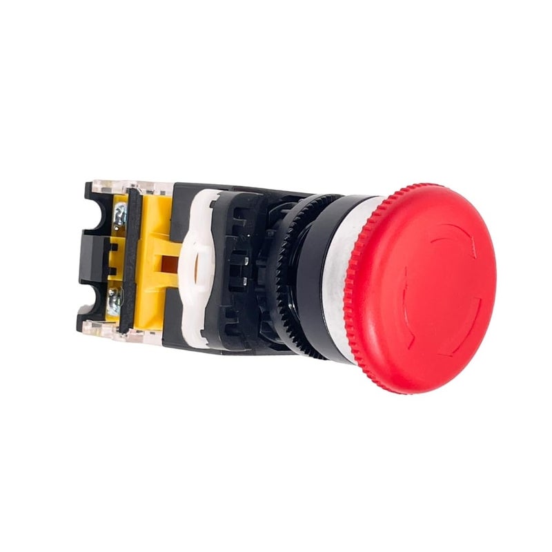 Smartpack SMART PACK Emergency Switch for Packaging of Band Sealer Machines Spare Parts Push Button Safety Switch Emergency Power ShutOff Switch Sealing Machine Push Button Switch Pack of 1 Switch - Image 1