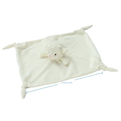 CREVENT Soft Cozy Baby Blankets for Boys Girls + Security Blanket, Set with A Gift Bag Newborn Essentials (Ivory) - Image 4