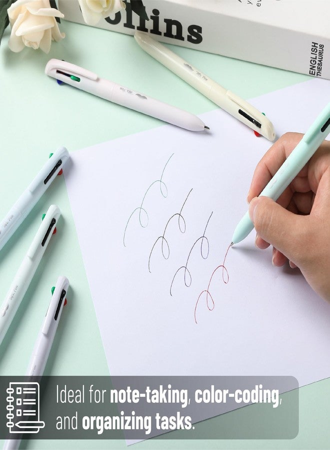 Mr. Pen- Ballpoint Multicolor Pen in One, 4-in-1, 6 Pack, Colorful Ink, Retractable Multi Color Pens All in One - Image 4