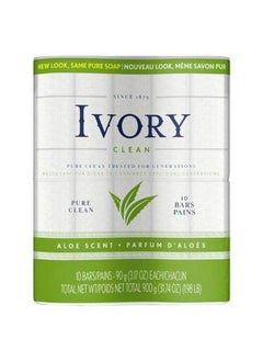 Ivory صابونة بار برائحة الصبار 3.17 أونصة (عبوة من 10 قطع)  - Image 2