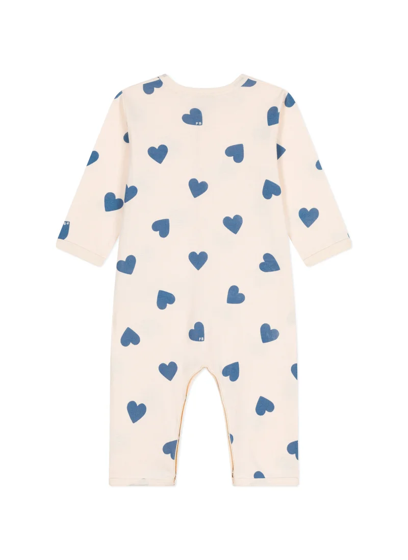 Petit Bateau Babies' printed cotton footless pyjama suit