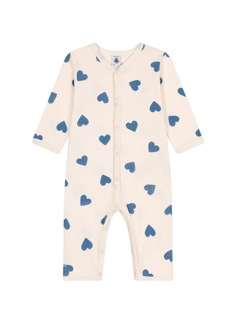 Petit Bateau Babies' printed cotton footless pyjama suit