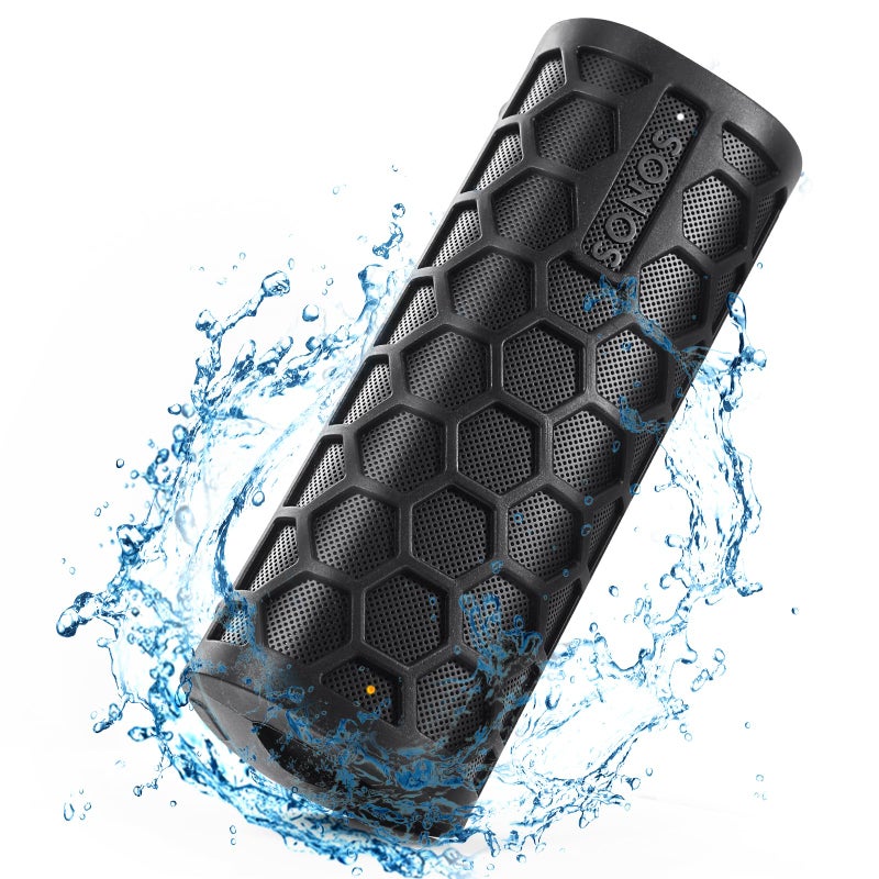 Seracle حافظة زاركل المرنة لحماية مكبر الصوت سونوس روم 2 / سونوس روم اللاسلكي المحمول بلوتوث (أسود) - Image 1