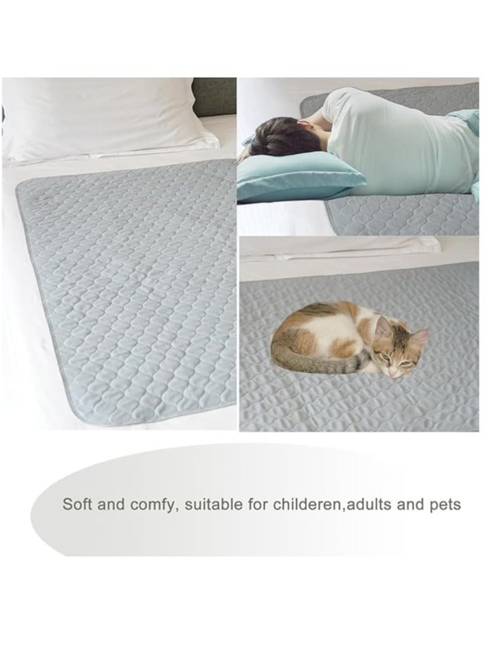 Arabest Washable Underpads,Waterproof,Soft, Portable and Reusable Incontinence Pads for Toddler,Adults,Elderly and Pets (70*90cm)(Gray) - Image 3