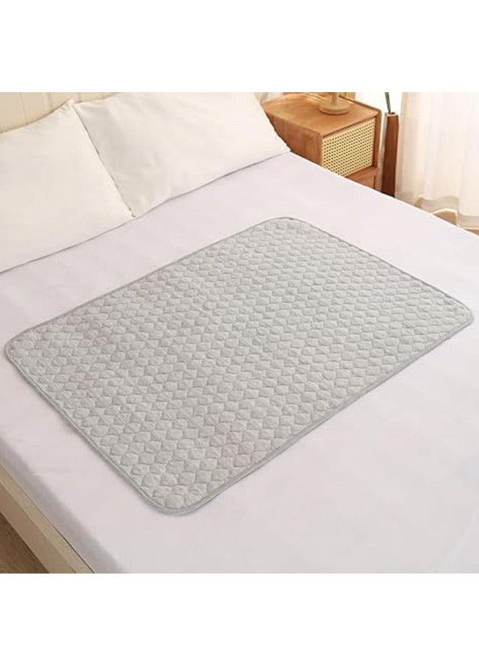Arabest Washable Underpads,Waterproof,Soft, Portable and Reusable Incontinence Pads for Toddler,Adults,Elderly and Pets (70*90cm)(Gray) - Image 1
