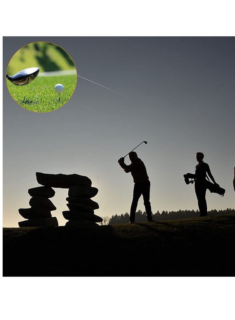 Barakah Golf Tees, Golf Tee Holder with 12 Golf Tees 3 Golf Ball Markers, Durable Plastic Step-UP Tees, 55mm Long with Keychain Golf Tee Holder, for Putting Driving Hitting Swing Training - Image 5