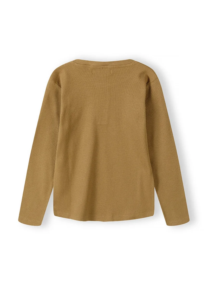 مينوتي Kids Boys  Waffle Henley Tee