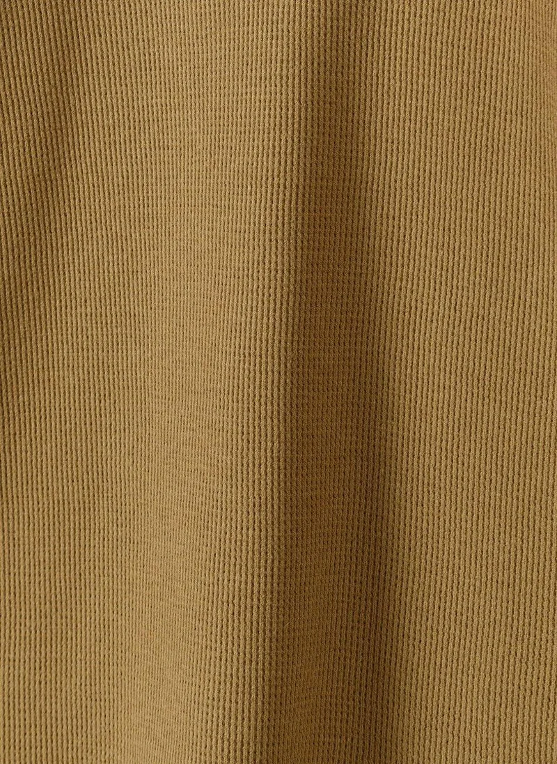 MINOTI Kids Long Sleeve Henley Top with Buttons