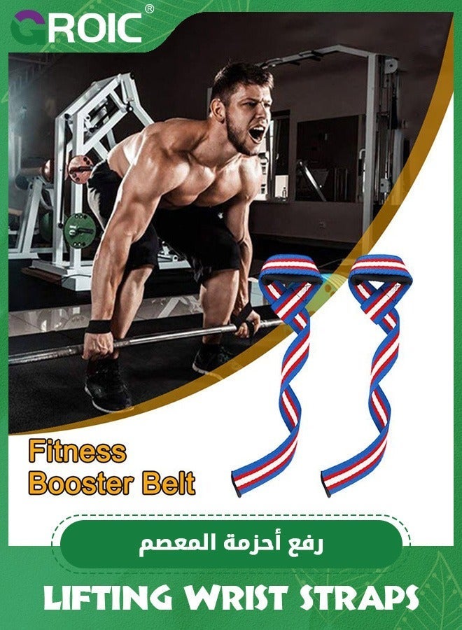 GROIC Lifting Straps for Weightlifting, Weight Gym Power Workouts Wrist Padded,Home Deadlift Straps,Exercise  - Image 3