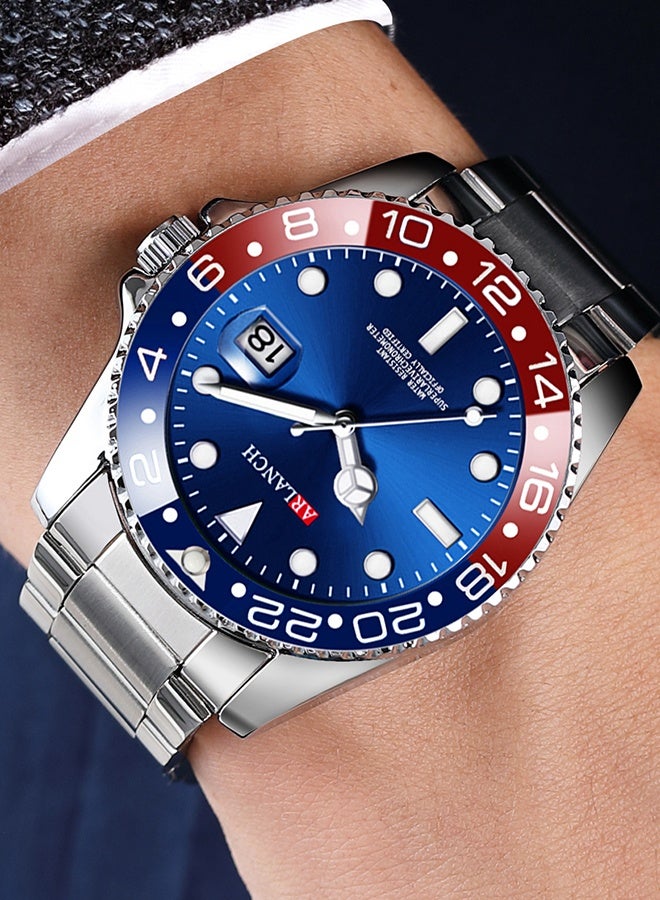 ARLANCH Watches For Men Analog Mens Watch 40Mm Large Face Easy Read Stainless Steel Business Watch Luminous Classic Luxury 30M Waterproof Mens Wrist Watches - Image 4