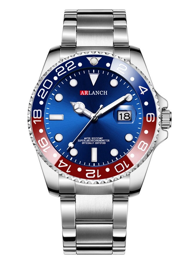 ARLANCH Watches For Men Analog Mens Watch 40Mm Large Face Easy Read Stainless Steel Business Watch Luminous Classic Luxury 30M Waterproof Mens Wrist Watches - Image 3