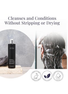 monat MONAT Black Shampoo + Conditioner - Mens Shampoo and Conditioner 2 in 1 Black Hair Care. A 2-in-1 Shampoo Conditioner Formulated for Optimal Hair Health In One Step. - Net Wt. 237 ml / 8.0 fl. oz.  - Image 2