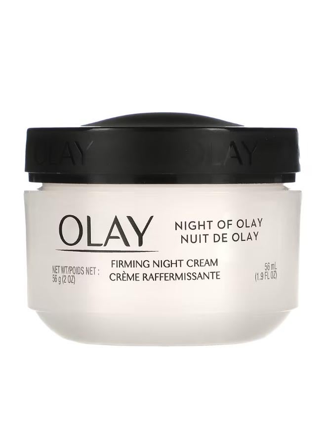 Olay Night of Firming Night Cream 1.9 fl oz 56 ml - Image 1