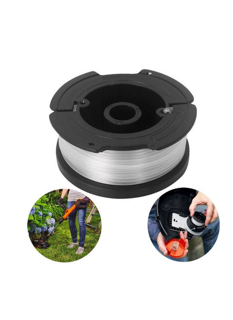 3-Pack AF-100 Replacement Spool Weed Eater Spool Compatible with Black+Decker AF-100-3ZP AF-100-BKP String Trimmer Weed Wacker String .065 Trimmer Line Autofeed Trimmer Spool, 30ft