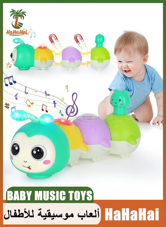 هاهاهاي ألعاب موسيقية للأطفال، لعبة وقت البطن الزاحفة مع موسيقى شفط مغناطيسية تضيء - Image 1