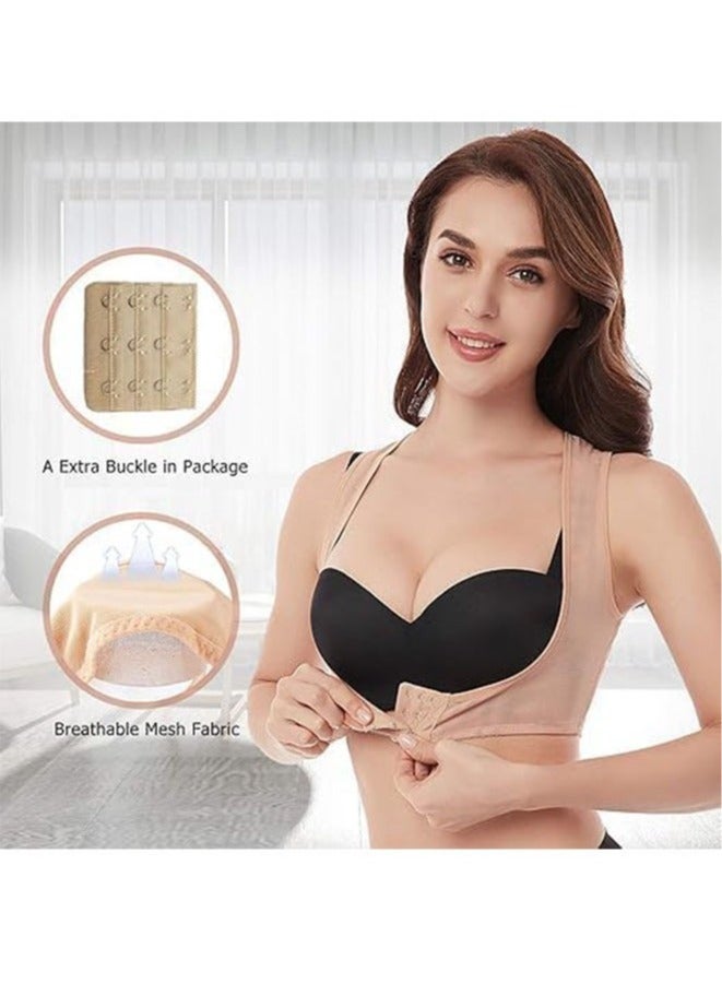Generic Chest Brace Up for Women Posture Corrector Shapewear Vest Tops Bra Support Shaper  Skin Color（L）  - Image 3