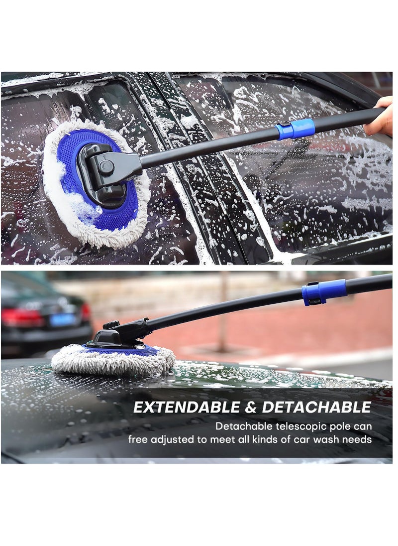 Ultimate Car Wash Brush with Long Handle, 15-Degree Curved Pole Design, Microfiber Brush Head, Adjustable Length, Wide Applications for Car, RV, Truck, Pickup, Perfect Car Wash Kit - pzsku/Z7824EFE06941BA6DE58EZ/45/_/1699942829/3a3af39f-45aa-4be1-9264-2fc6a57801b1