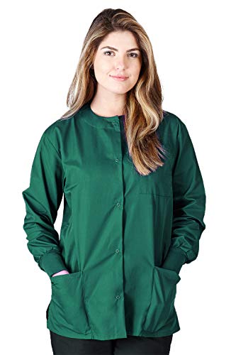 Natural Uniforms سترة فرك دافئة من يونيفورمز الطبيعية - أخضر صيد حقيقي - صغير - Image 1
