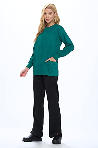 Natural Uniforms سترة فرك دافئة من يونيفورمز الطبيعية - أخضر صيد حقيقي - صغير - Image 3