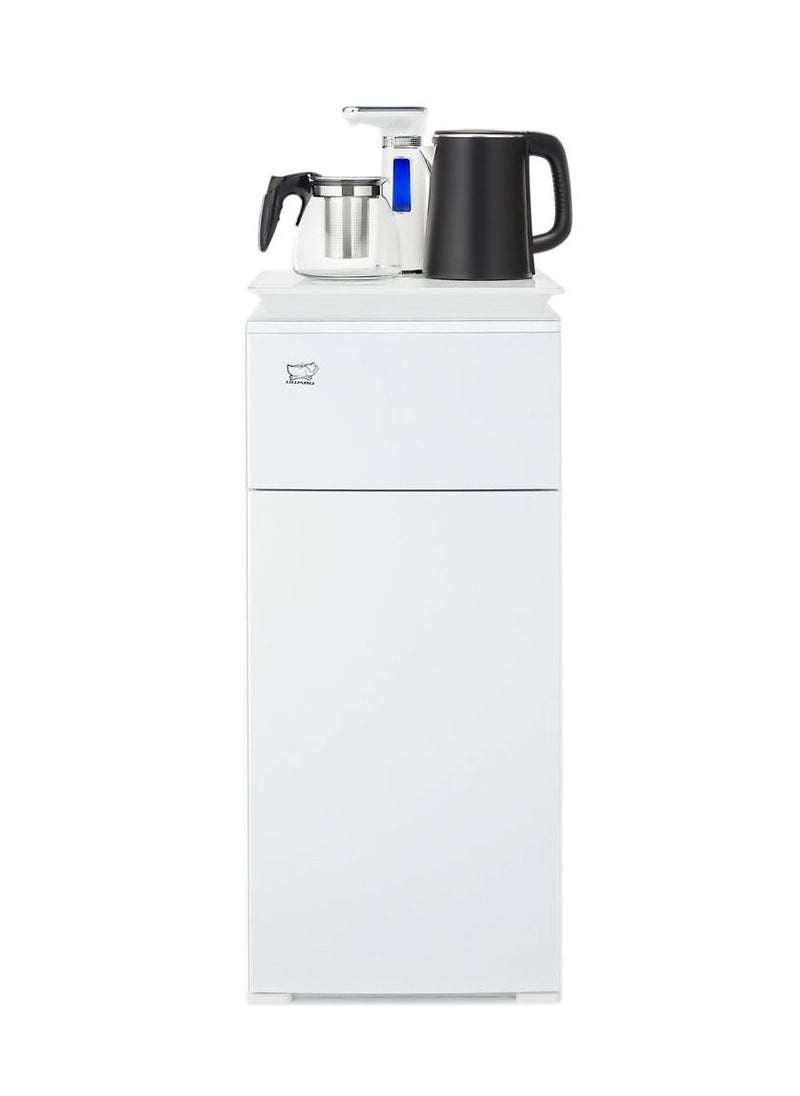 DUMBO - New Design Household Upright Bottom Load Water Dispenser Tea Bar Machine with Tea Pot and Kettle 1350W YR-1 White - Image 1