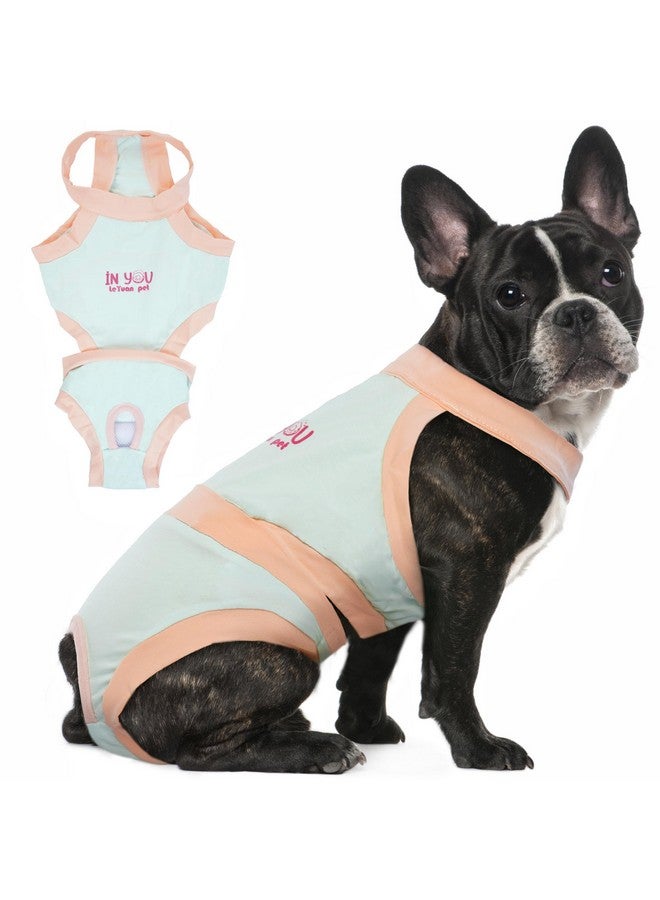 PUMYPOREITY Dog Diapers, Escape Proof Dog Diapers, French Bulldog Diapers, Dog Period Diapers Female, Male Dog Diapers Reusable, Washable Doggie Diapers, Dog Period Panties, Blue, M - Image 1