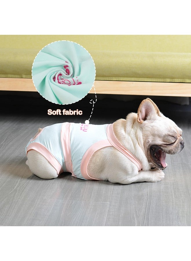 PUMYPOREITY Dog Diapers, Escape Proof Dog Diapers, French Bulldog Diapers, Dog Period Diapers Female, Male Dog Diapers Reusable, Washable Doggie Diapers, Dog Period Panties, Blue, M - Image 5